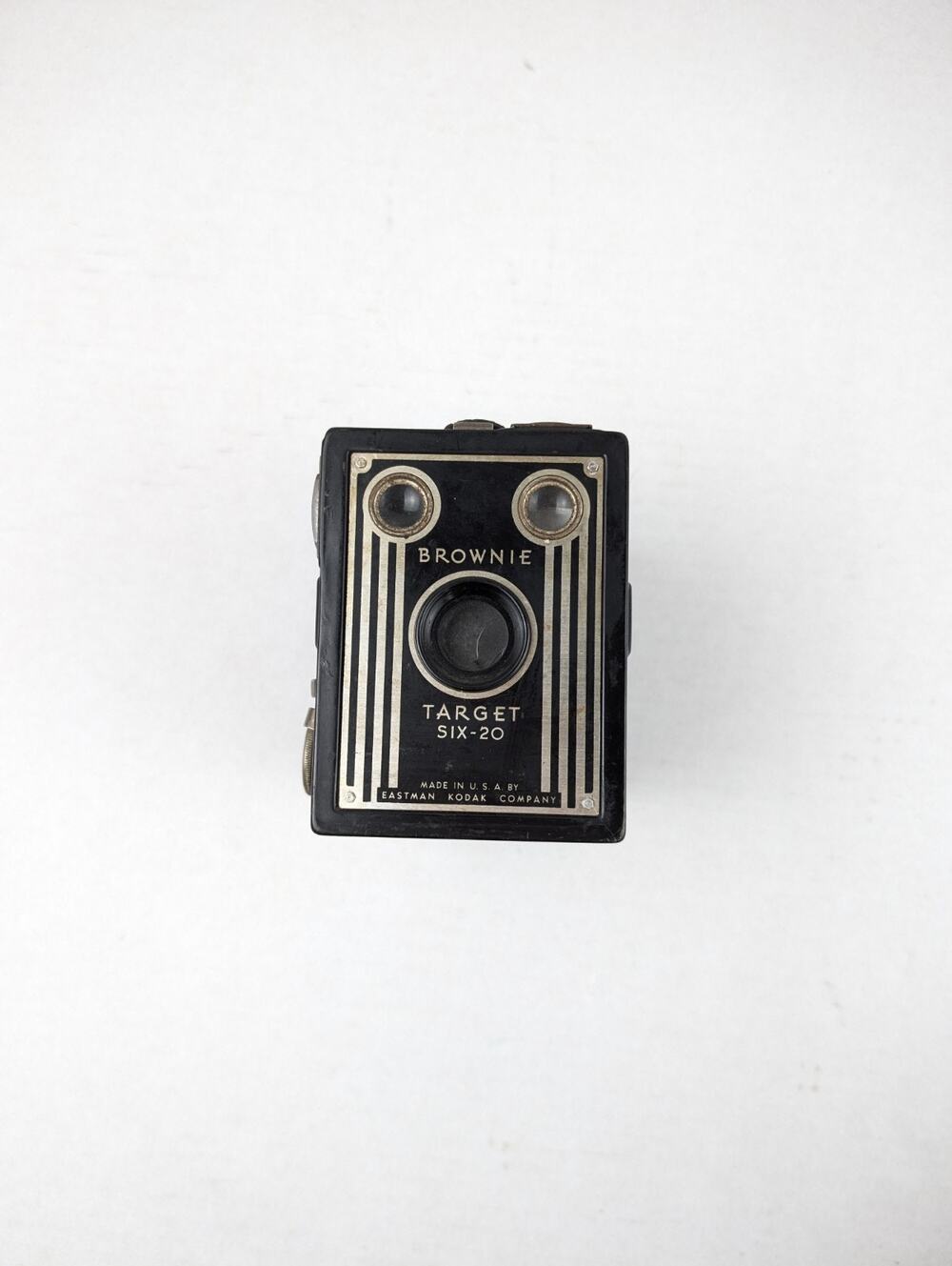 Kodak Brownie Target Six-20 Camera Art Deco Box 620 Film Vintage Display